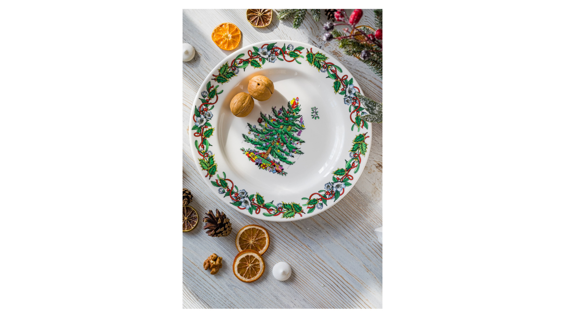 Тарелка обеденная Spode Рождественская ель Эксклюзив 27 см