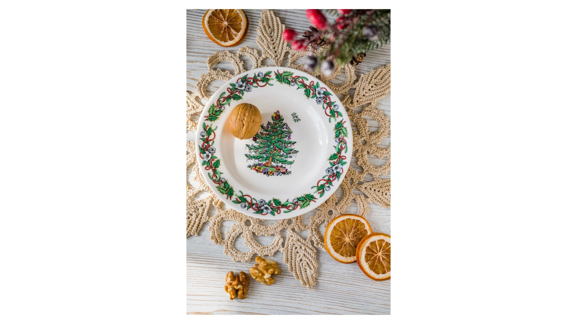 Тарелка закусочная Spode Рождественская ель Эксклюзив 20 см