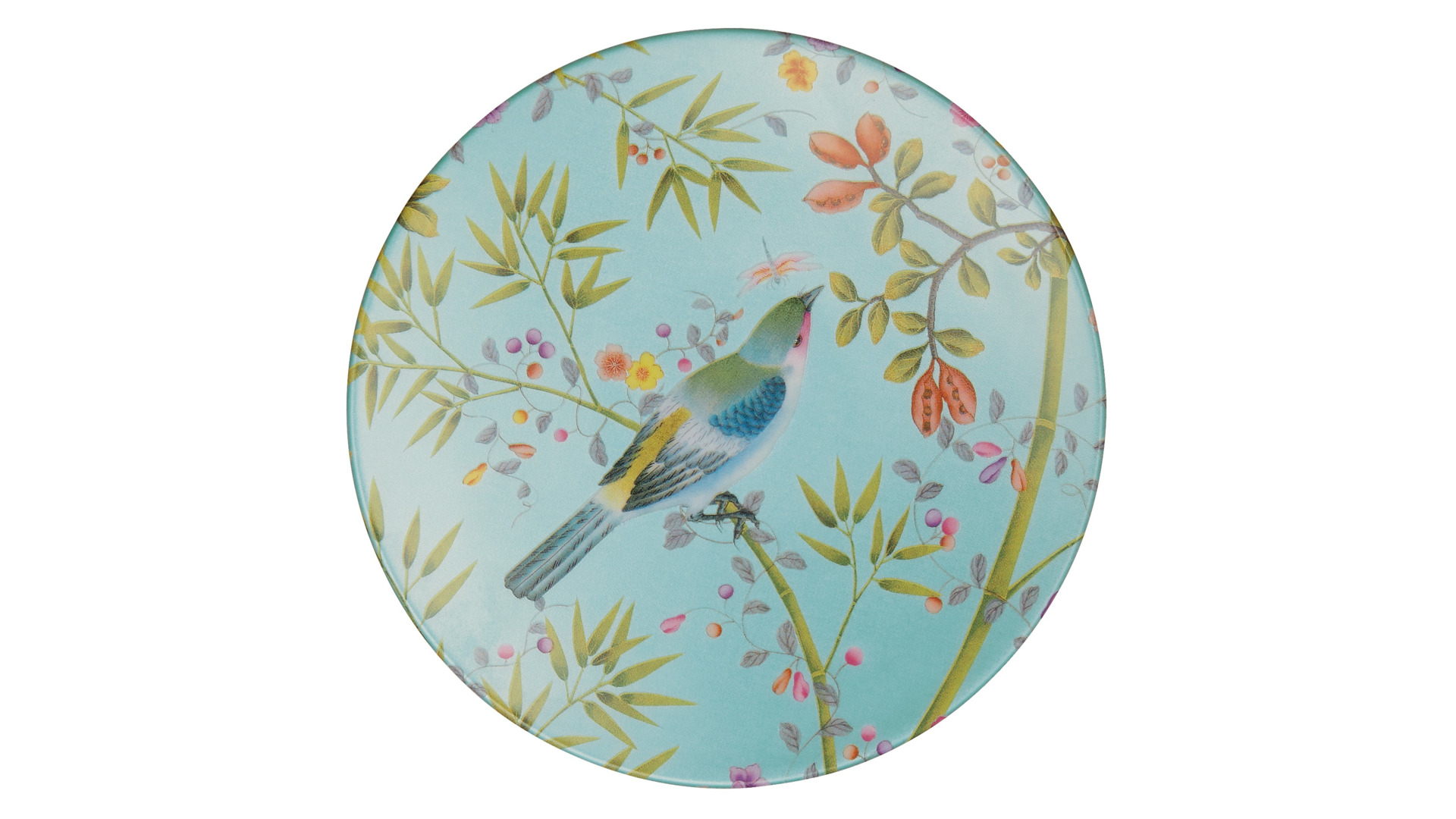 Тарелка пирожковая Raynaud Райские птицы 16 см, бирюзовый, фарфор