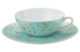 Чашка чайная с блюдцем Raynaud Райские птицы 220мл, бирюзовый, фарфор