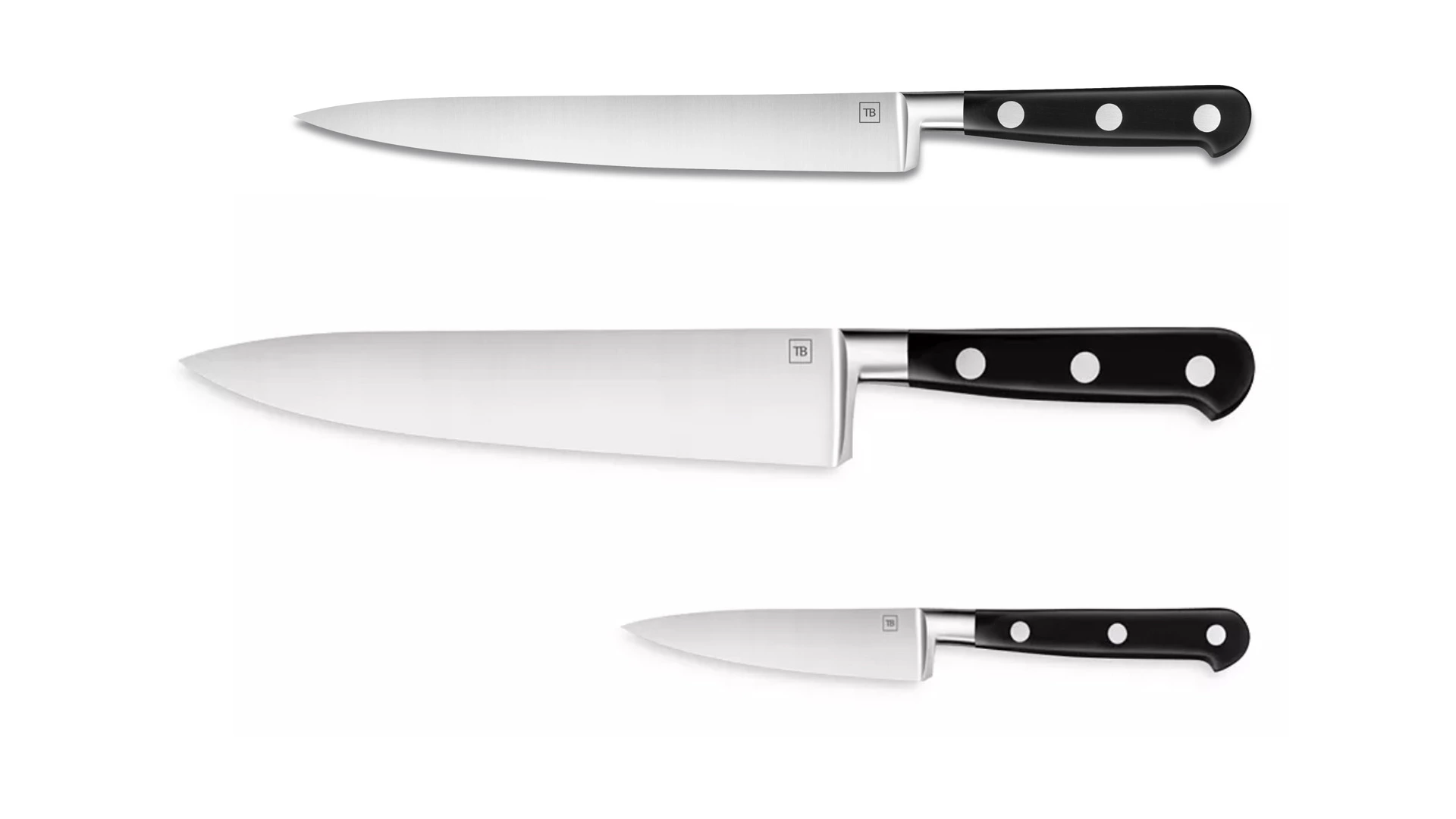 Набор ножей Tarrerias-Bonjean Маэстро 3 шт, овощной, поварской, универсальный