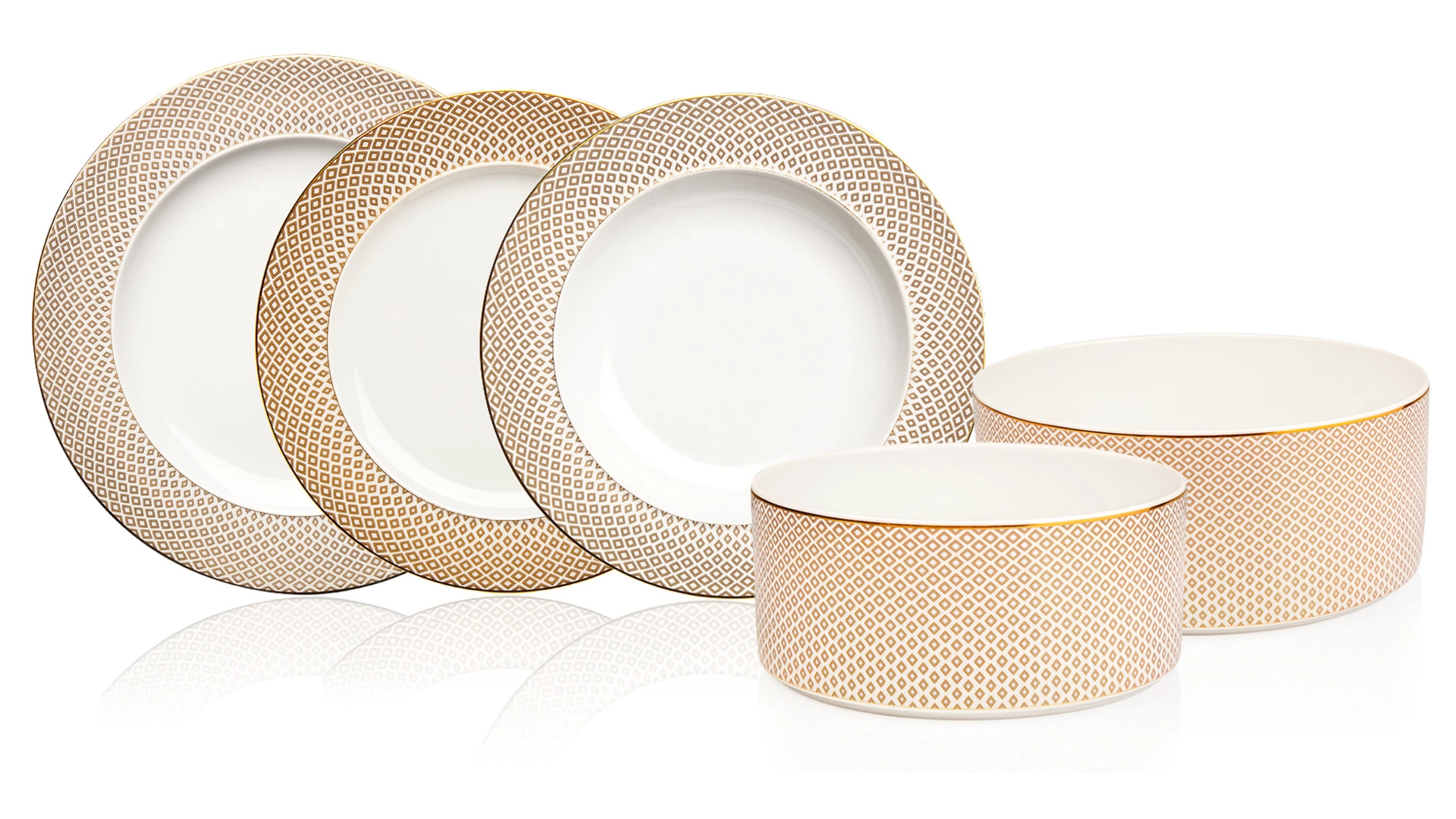 Сервиз столовый Rosenthal Францис Карро Беж на 6 персон 20 предметов, фарфор