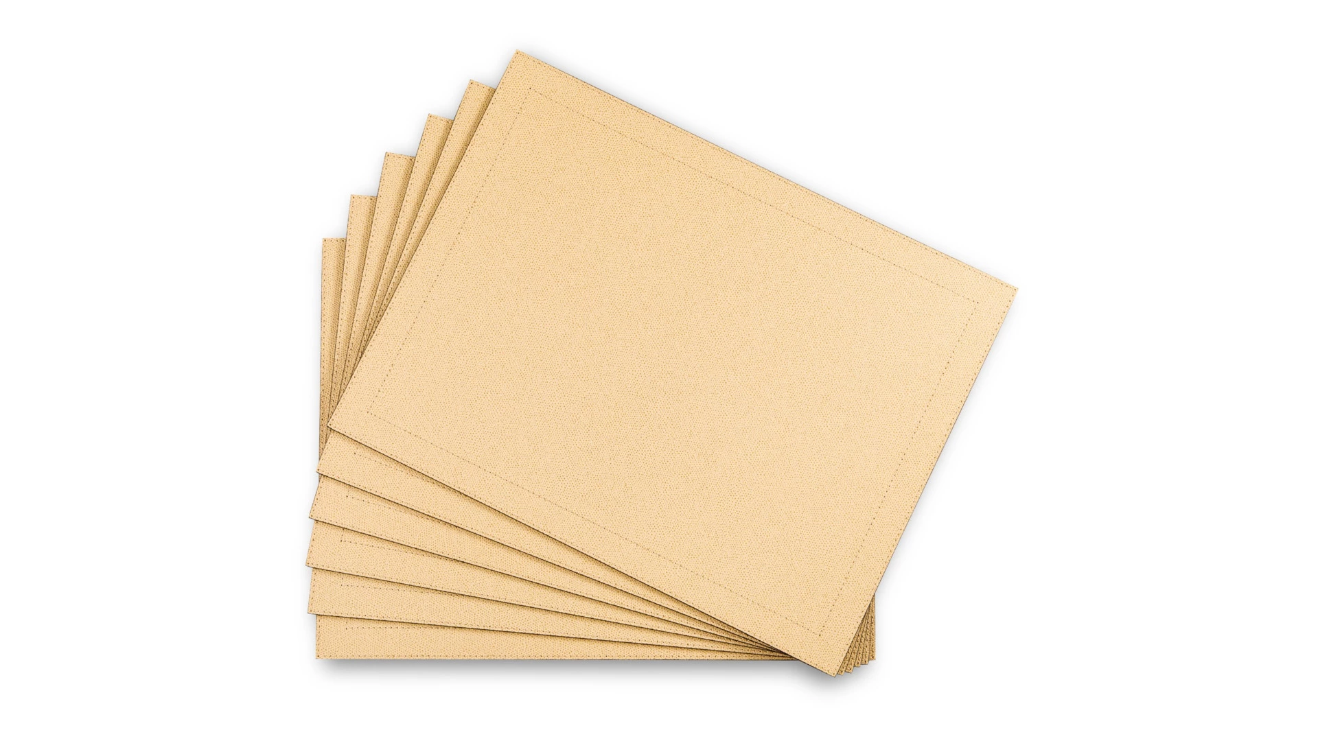 Набор салфеток подстановочных прямоугольных Giobagnara Морис 42х32 см, 6 шт, капучино