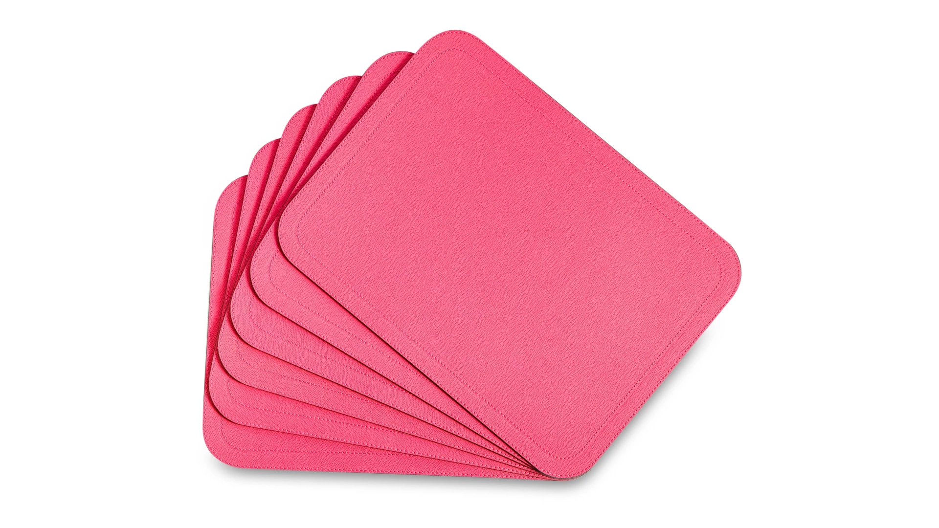 Набор салфеток подстановочных с закругленными углами Giobagnara Ванни 46х34 см, 6 шт, малиновая