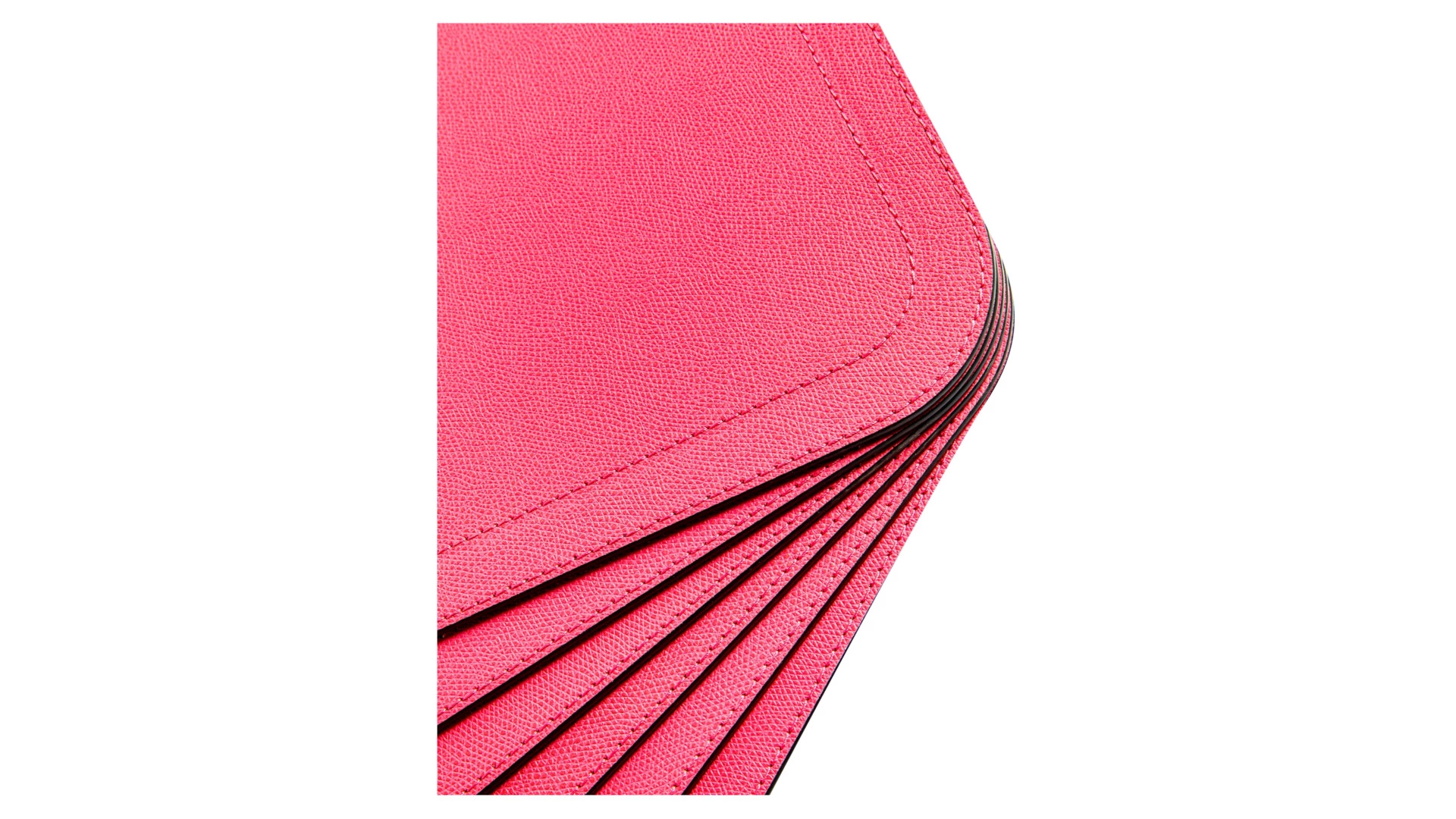 Набор салфеток подстановочных с закругленными углами Giobagnara Ванни 46х34 см, 6 шт, малиновая