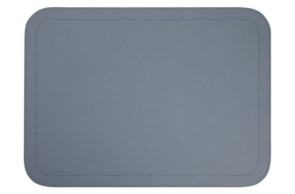 Набор салфеток подстановочных с закругленными углами Giobagnara Ванни 46х34 см, 6 шт, серо-голубой