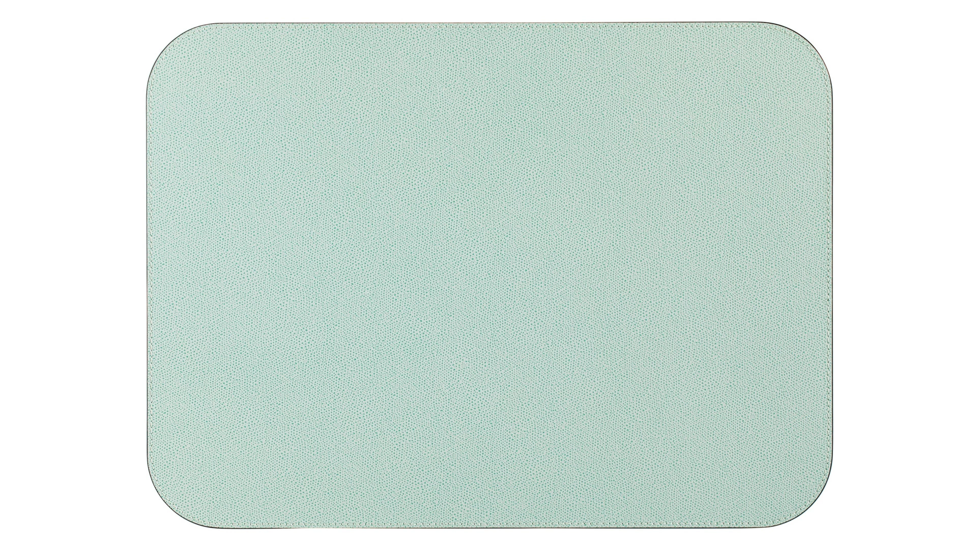 Салфетка подстановочная с закругленными углами Giobagnara Ванни 46х34 см, двойная строчка, мятная