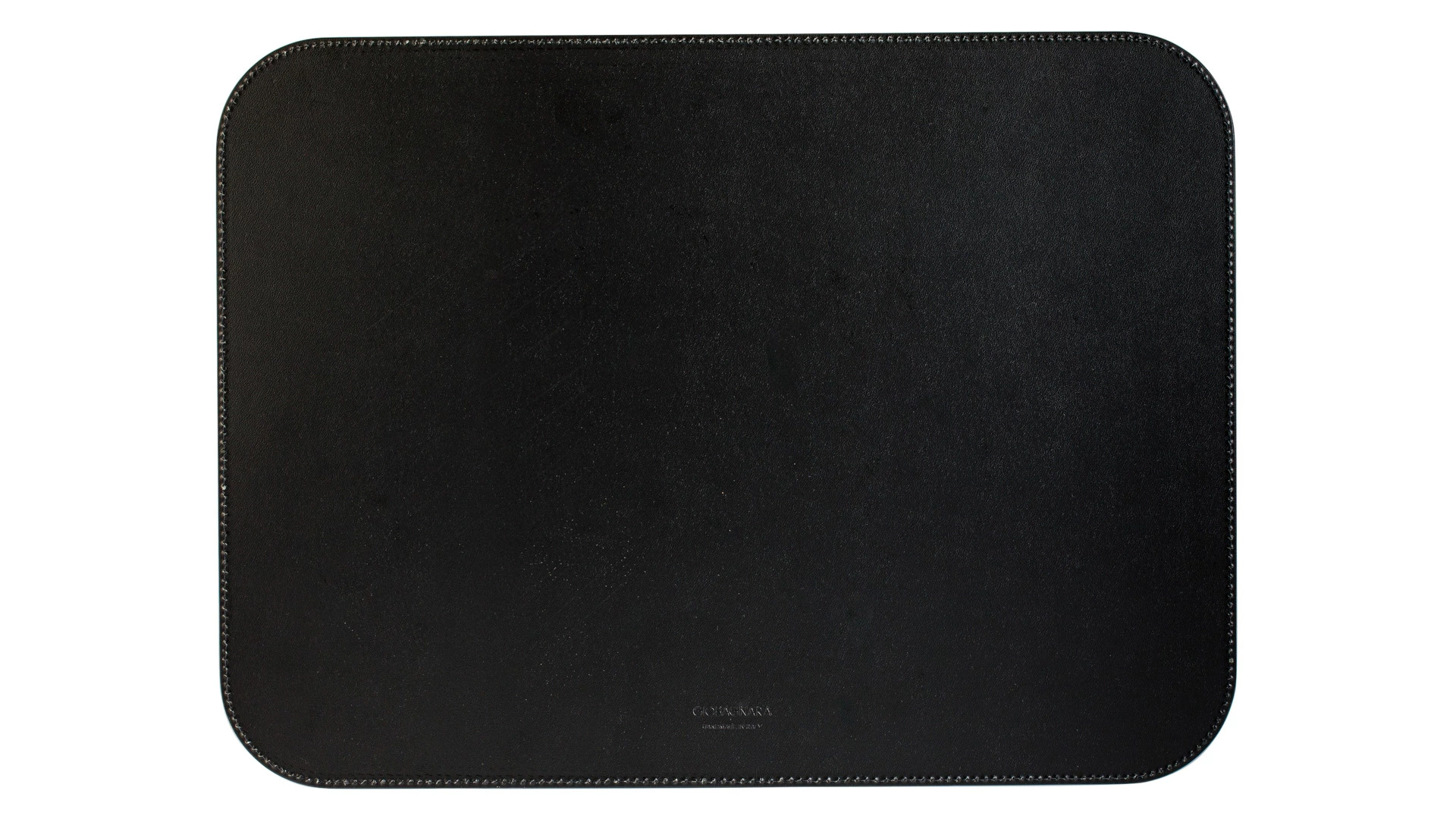 Салфетка подстановочная с закругленными углами Giobagnara Ванни 46х34 см, двойная строчка, мятная