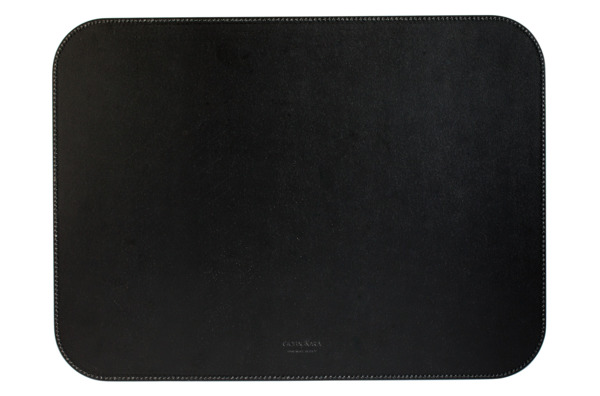 Салфетка подстановочная с закругленными углами Giobagnara Ванни 46х34 см, двойная строчка, мятная