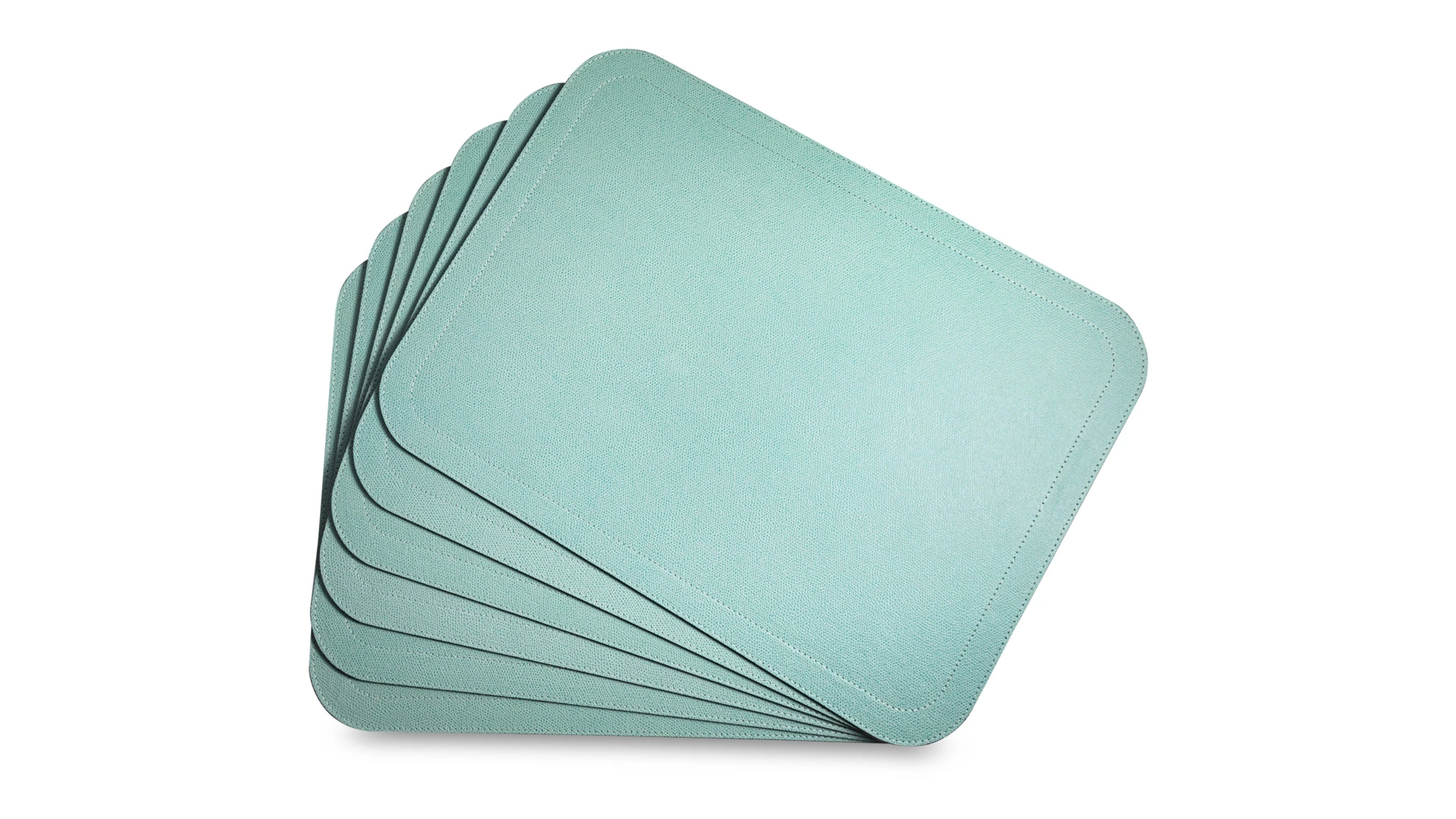 Набор салфеток подстановочных с закругленными углами Giobagnara Ванни 46х34 см, 6 шт, мятный