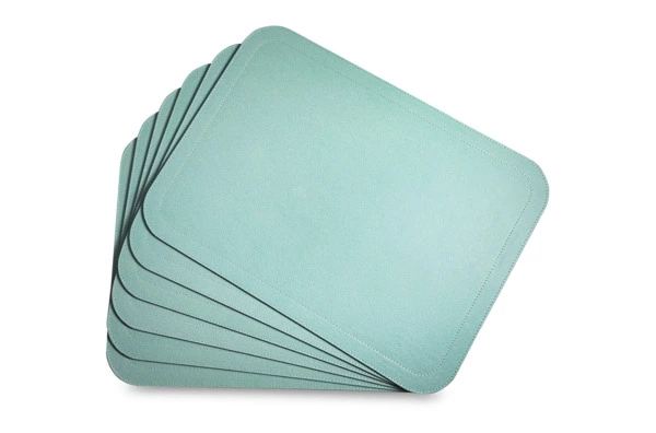 Набор салфеток подстановочных с закругленными углами Giobagnara Ванни 46х34 см, 6 шт, мятный