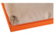 Поднос GioBagnara Тедди 44,5x34,5 см, оранжевый, замша, айвори