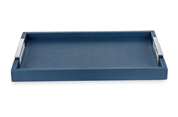 Поднос прямоугольный с ручками Giobagnara Виктор 44,5х34,5см, тёмно-синий