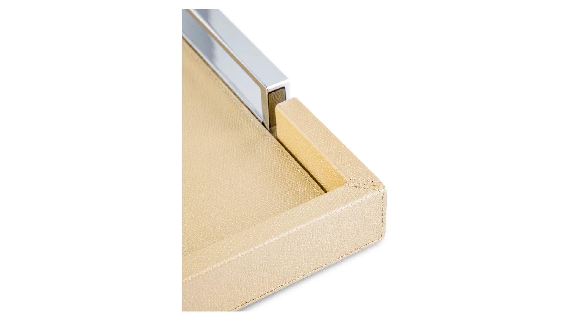 Поднос прямоугольный с ручками Giobagnara Виктор 44,5х34,5см, золотистый