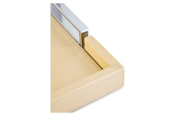 Поднос прямоугольный с ручками Giobagnara Виктор 44,5х34,5см, золотистый