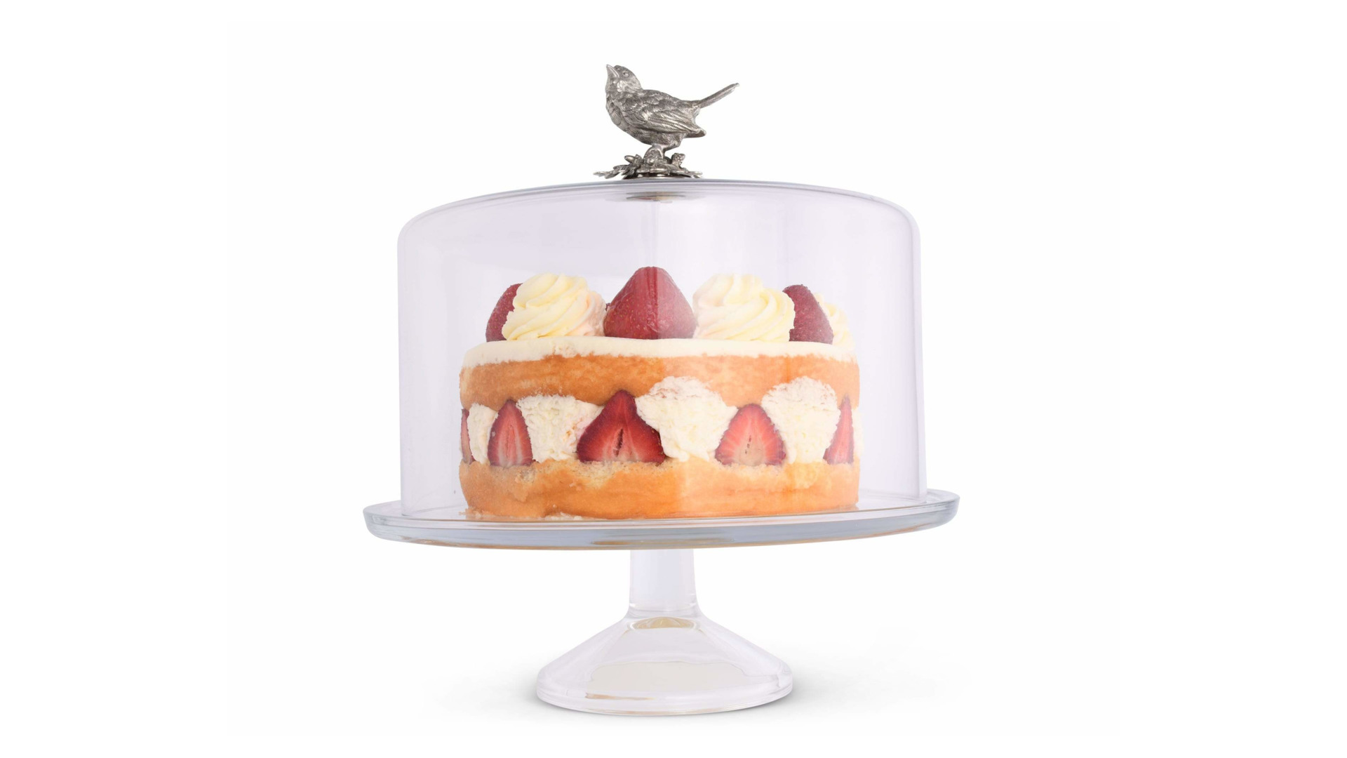 Блюдо для торта Vagabond House Птичья трель 31х10 см, стекло