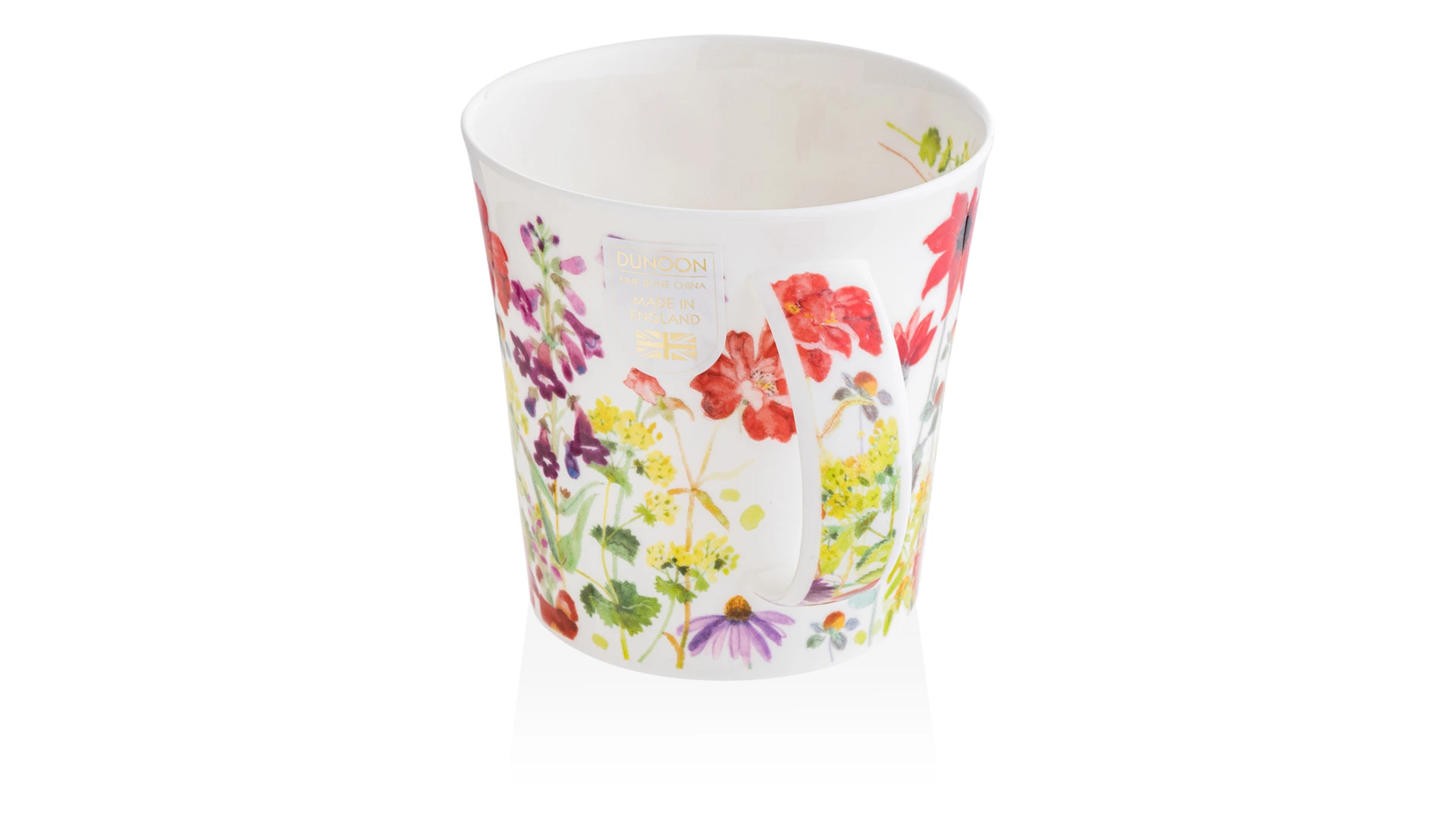 Кружка Dunoon Садовые цветы Кернгорм 480 мл, фарфор костяной, красная