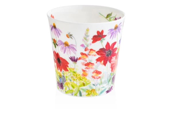 Кружка Dunoon Садовые цветы Кернгорм 480 мл, фарфор костяной, красная