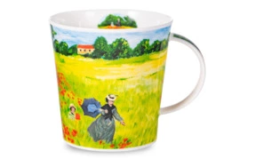 Кружка Dunoon Маковое поле в Живерни Кернгорм 480 мл, фарфор костяной
