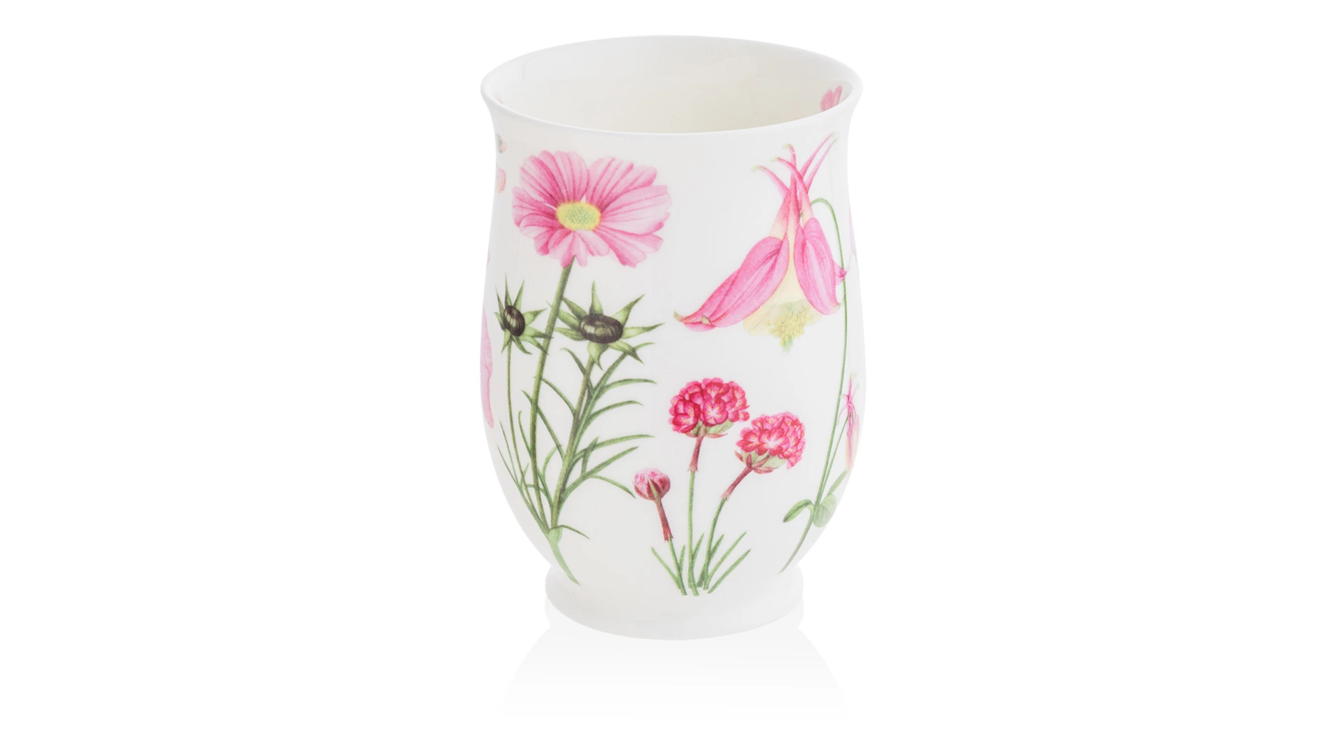 Кружка Dunoon Розовые цветы Саффолк 310 мл, фарфор костяной