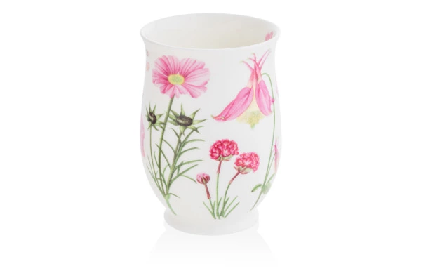 Кружка Dunoon Розовые цветы Саффолк 310 мл, фарфор костяной