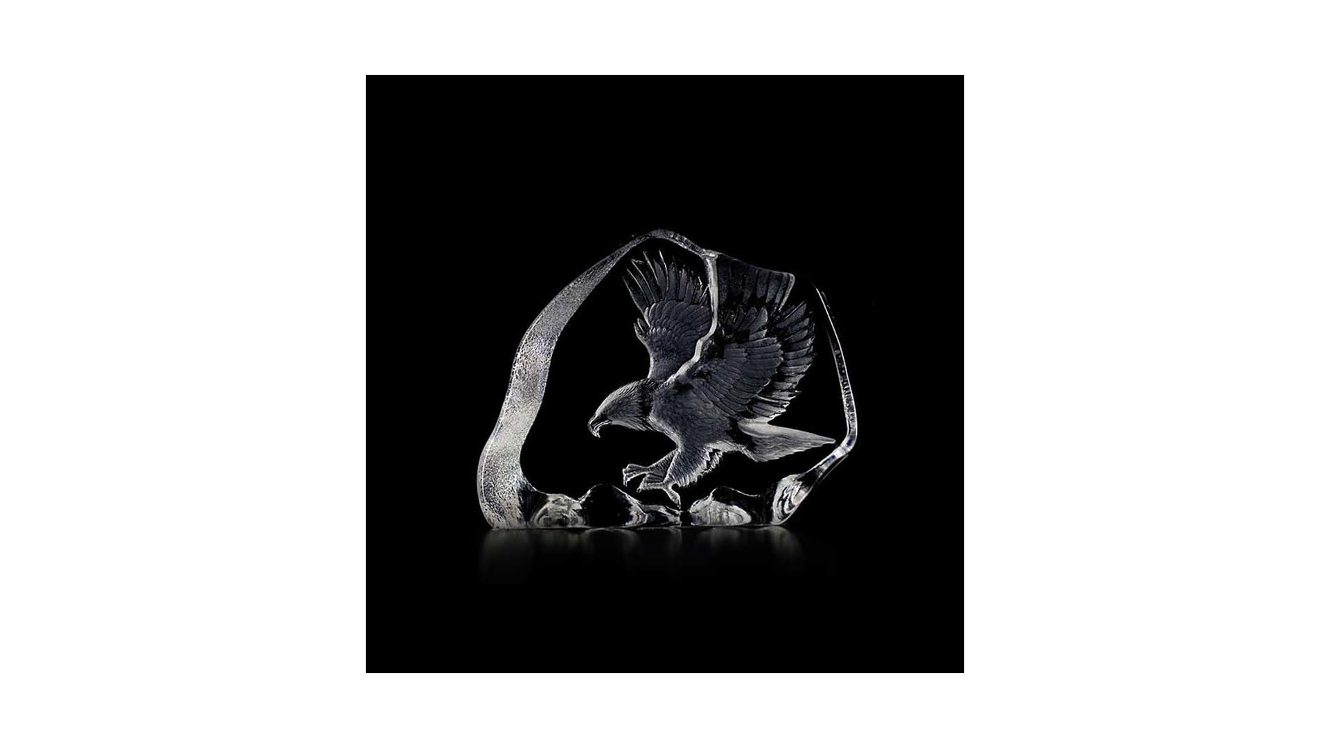Скульптура Maleras Парящий орел 22,5х17 см, хрусталь