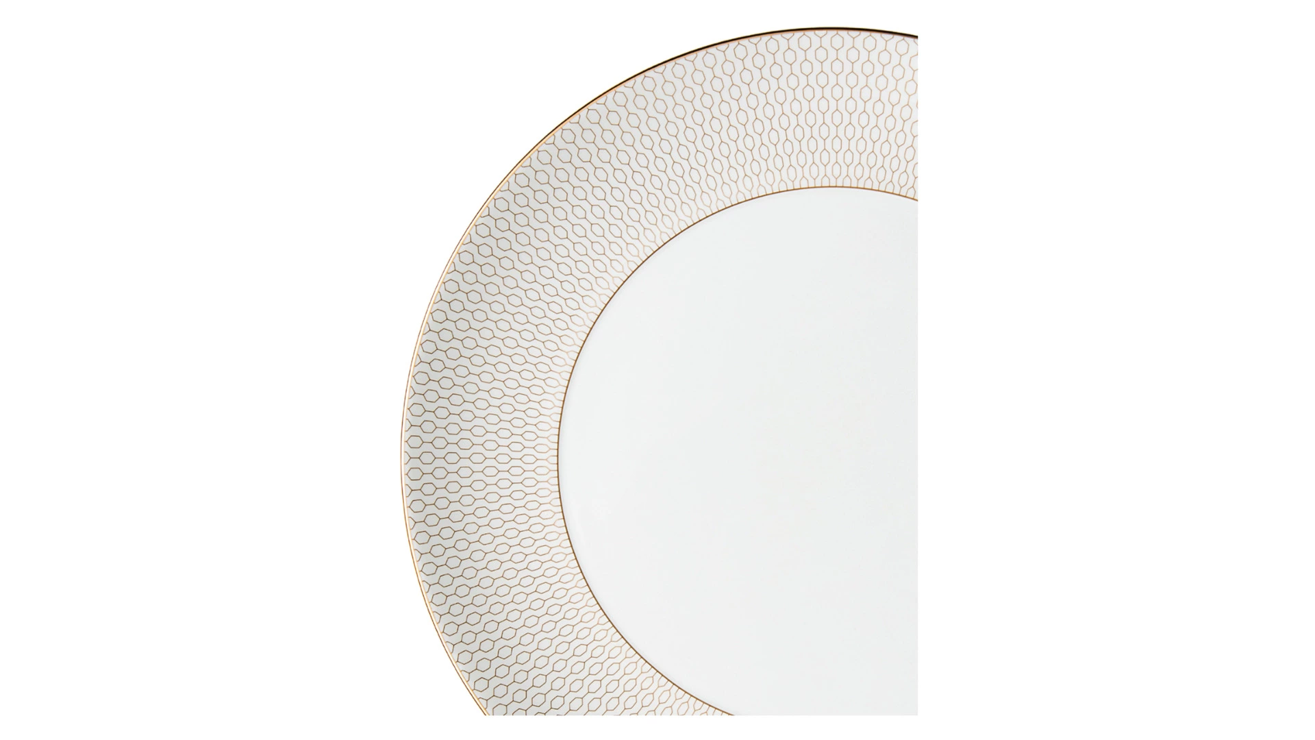 Тарелка обеденная Wedgwood Джио Голд 28 см, фарфор