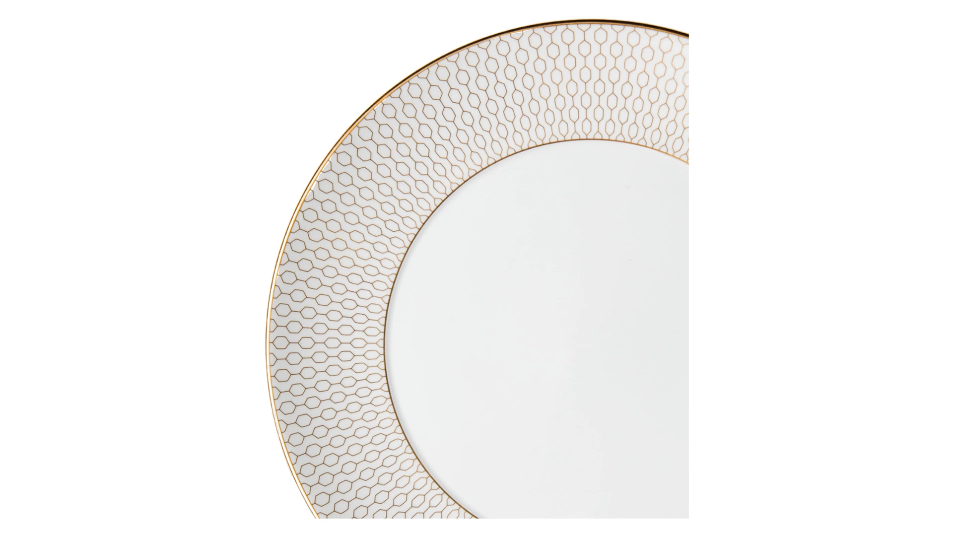 Тарелка закусочная Wedgwood Джио Голд 20 см, фарфор