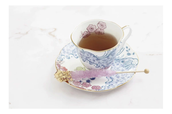Чашка чайная с блюдцем Wedgwood Бабочки и цветы 250 мл, фарфор
