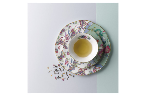 Чашка чайная с блюдцем Wedgwood Бабочки и цветы Букет 240 мл, фарфор