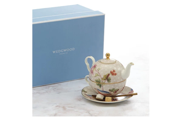 Набор чайник и чашка с блюдцем Wedgwood Кукушка 580 мл, фарфор