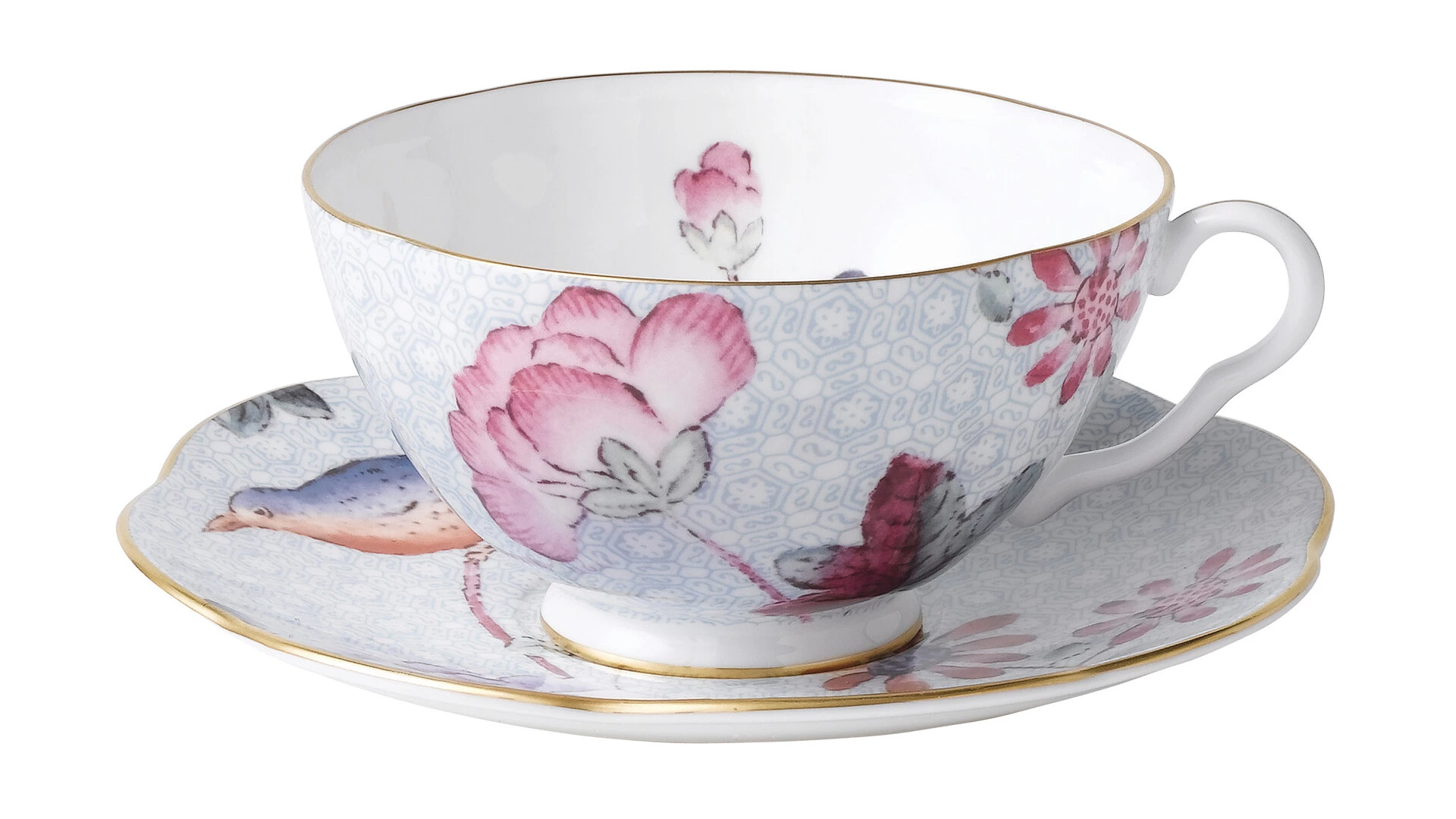 Чашка чайная с блюдцем Wedgwood Кукушка 180 мл, фарфор