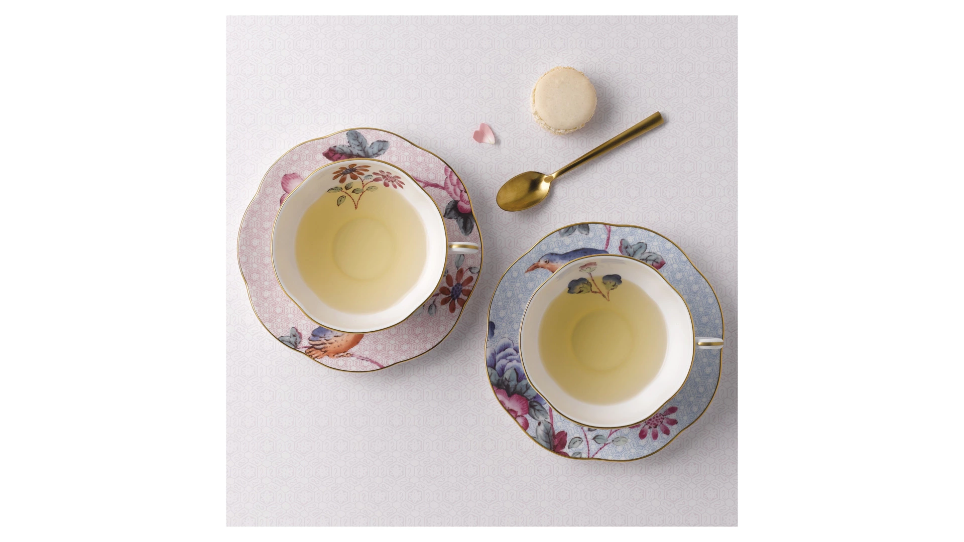 Чашка чайная с блюдцем Wedgwood Кукушка 180 мл, фарфор