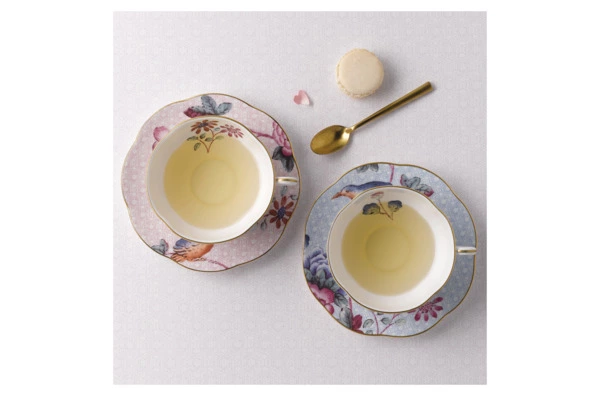 Чашка чайная с блюдцем Wedgwood Кукушка 180 мл, фарфор