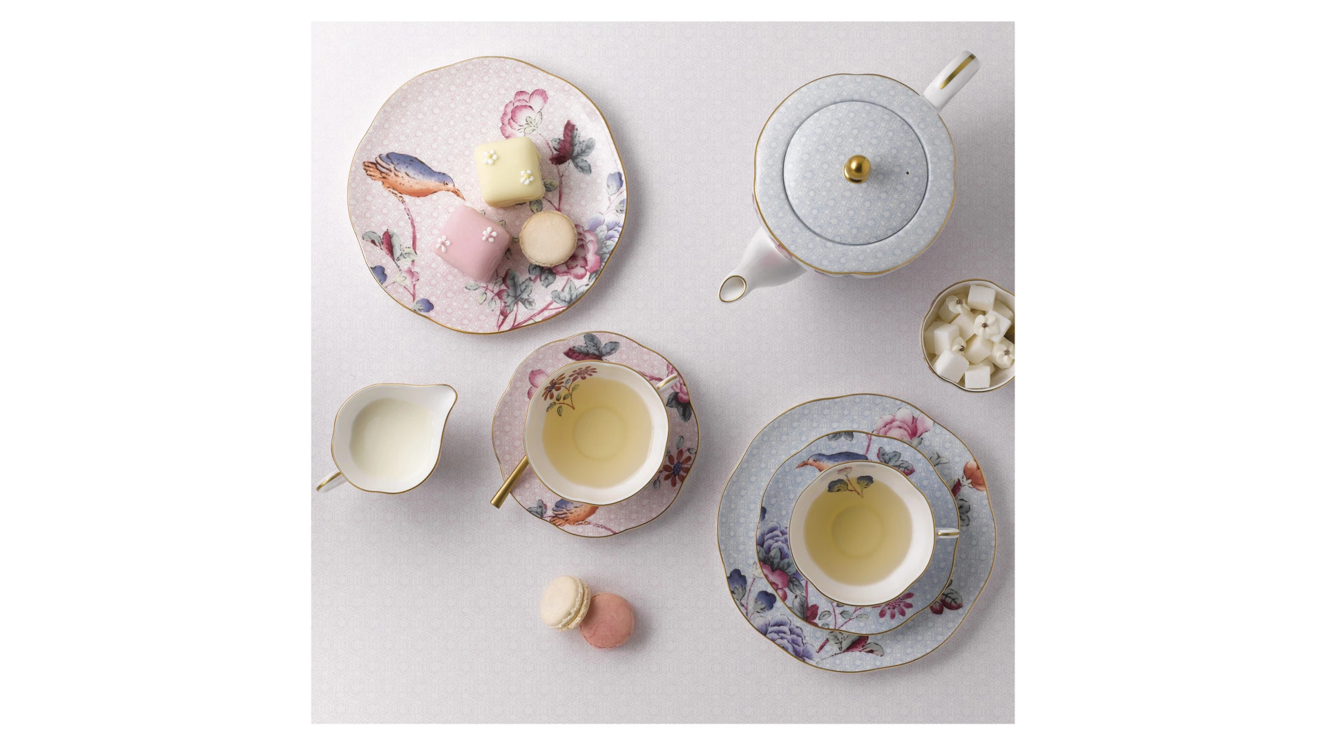 Чашка чайная с блюдцем Wedgwood Кукушка 180 мл, фарфор
