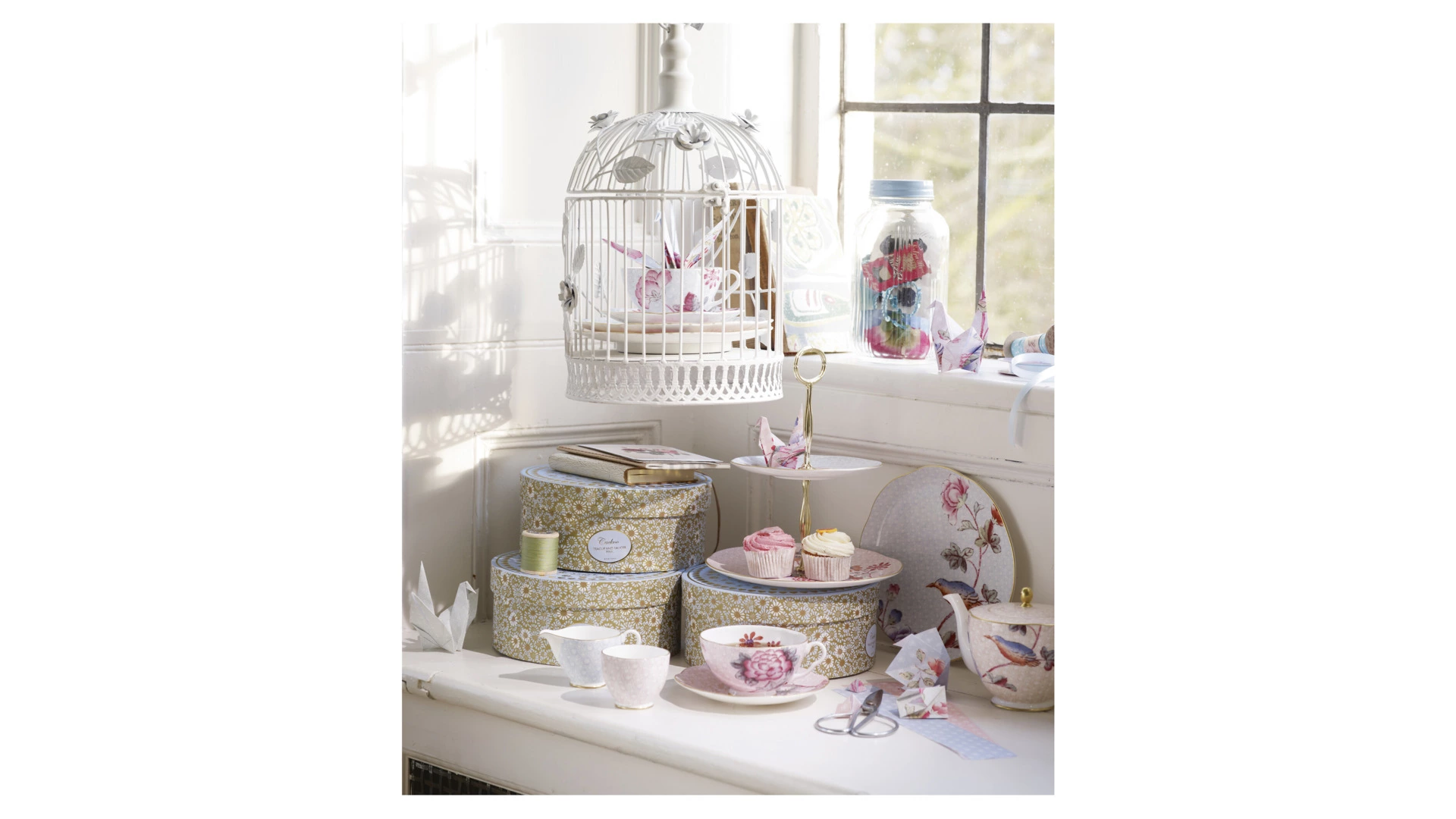 Чашка чайная с блюдцем Wedgwood Кукушка 180 мл, фарфор