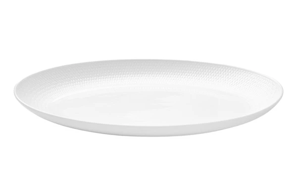Блюдо овальное Wedgwood Джио 30 см, фарфор костяной