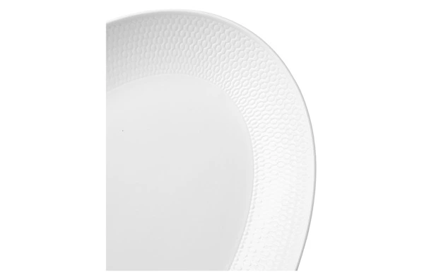 Блюдо овальное Wedgwood Джио 30 см, фарфор костяной