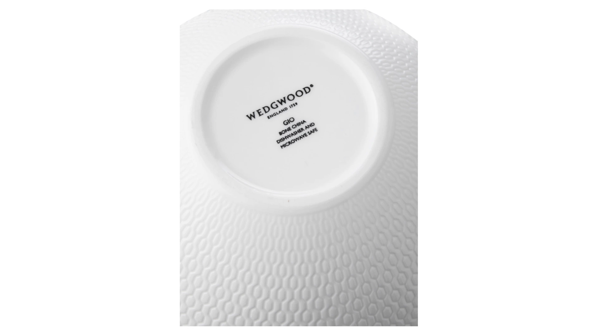 Тарелка суповая Wedgwood Джио 16 см, фарфор костяной