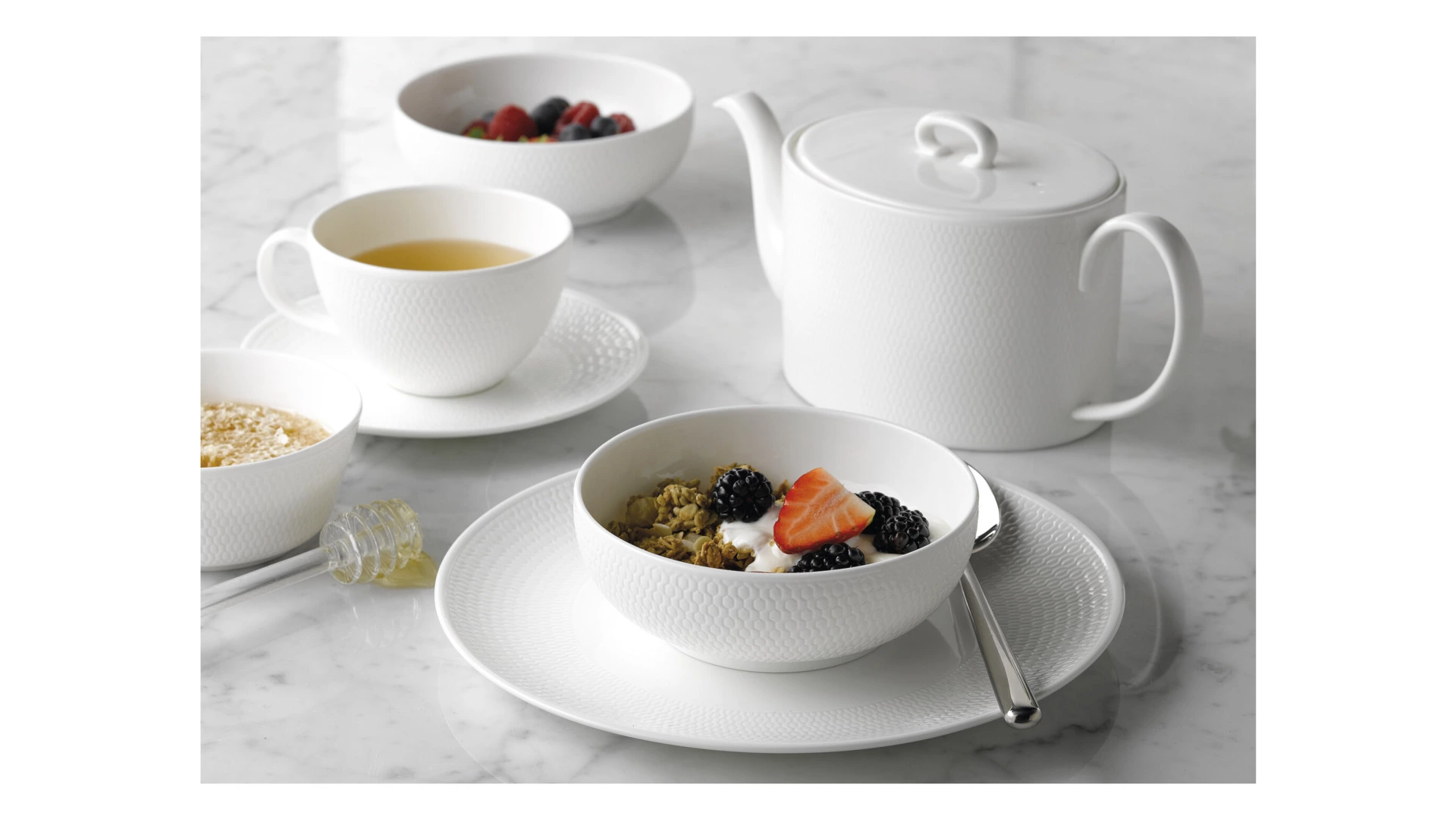 Чайник Wedgwood Джио 1 л, фарфор костяной