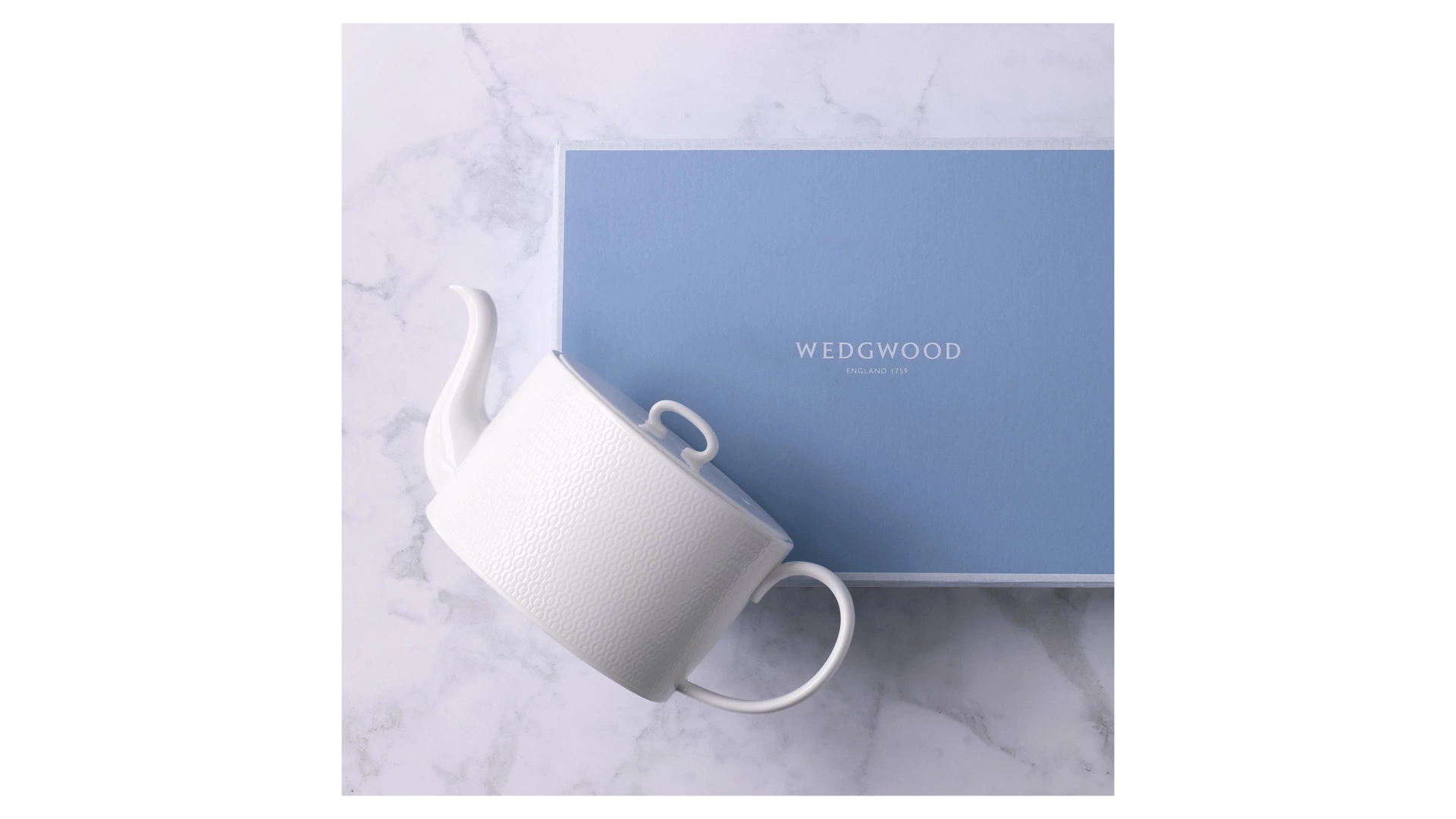 Чайник Wedgwood Джио 1 л, фарфор костяной