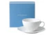 Чашка для завтрака с блюдцем Wedgwood Джио 340 мл, фарфор костяной