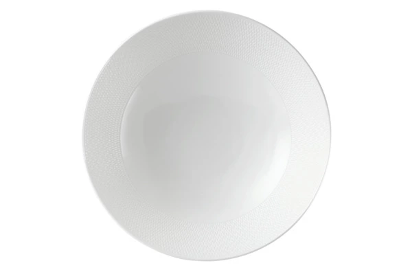 Блюдо круглое Wedgwood Джио 28 см, фарфор костяной