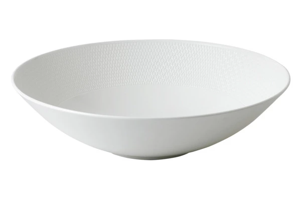 Блюдо круглое Wedgwood Джио 28 см, фарфор костяной