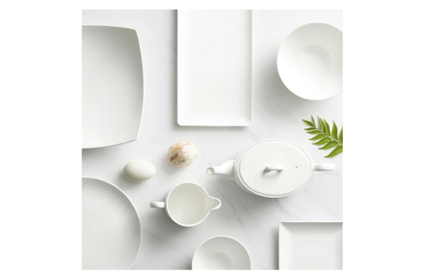 Блюдо прямоугольное Wedgwood Джио 32 см, фарфор костяной