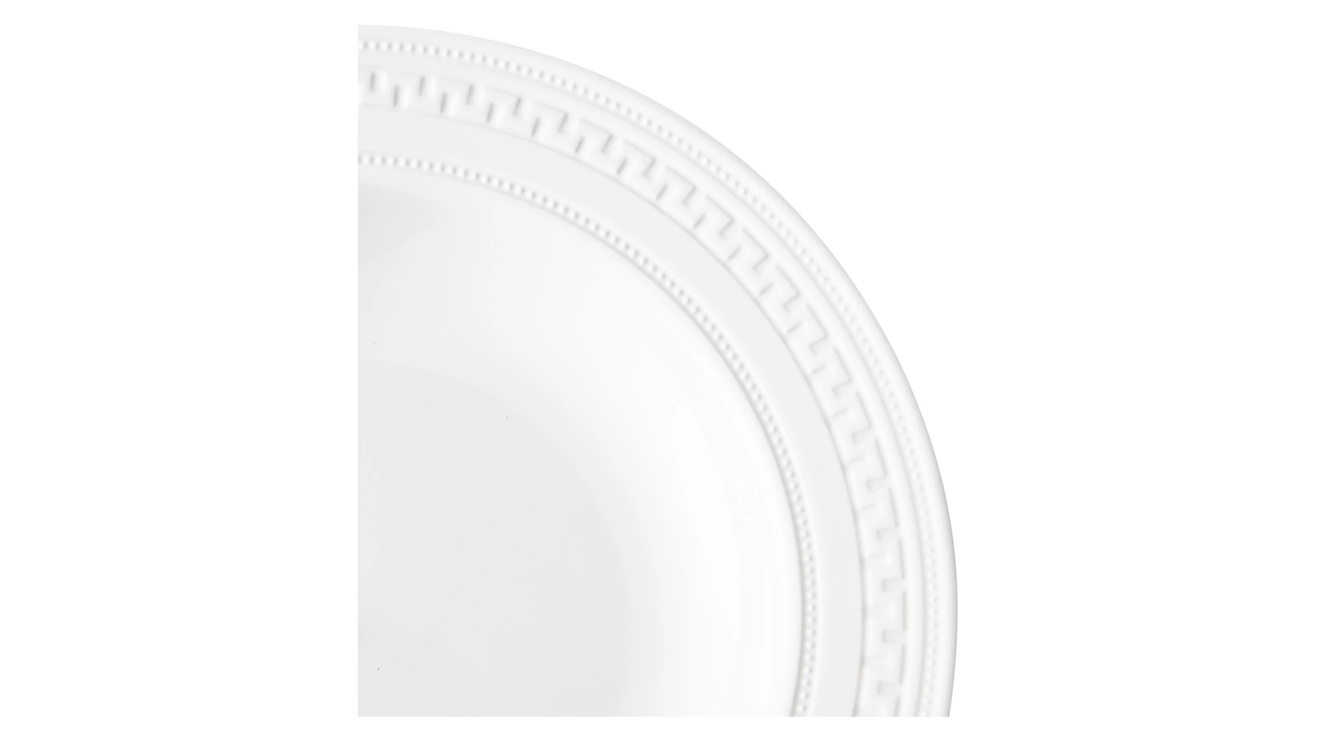 Тарелка суповая Wedgwood Инталия 23 см, фарфор костяной