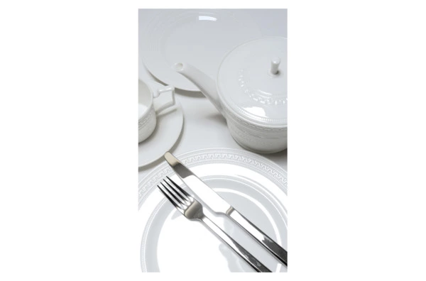 Чашка чайная с блюдцем Wedgwood Инталия 220 мл, фарфор костяной