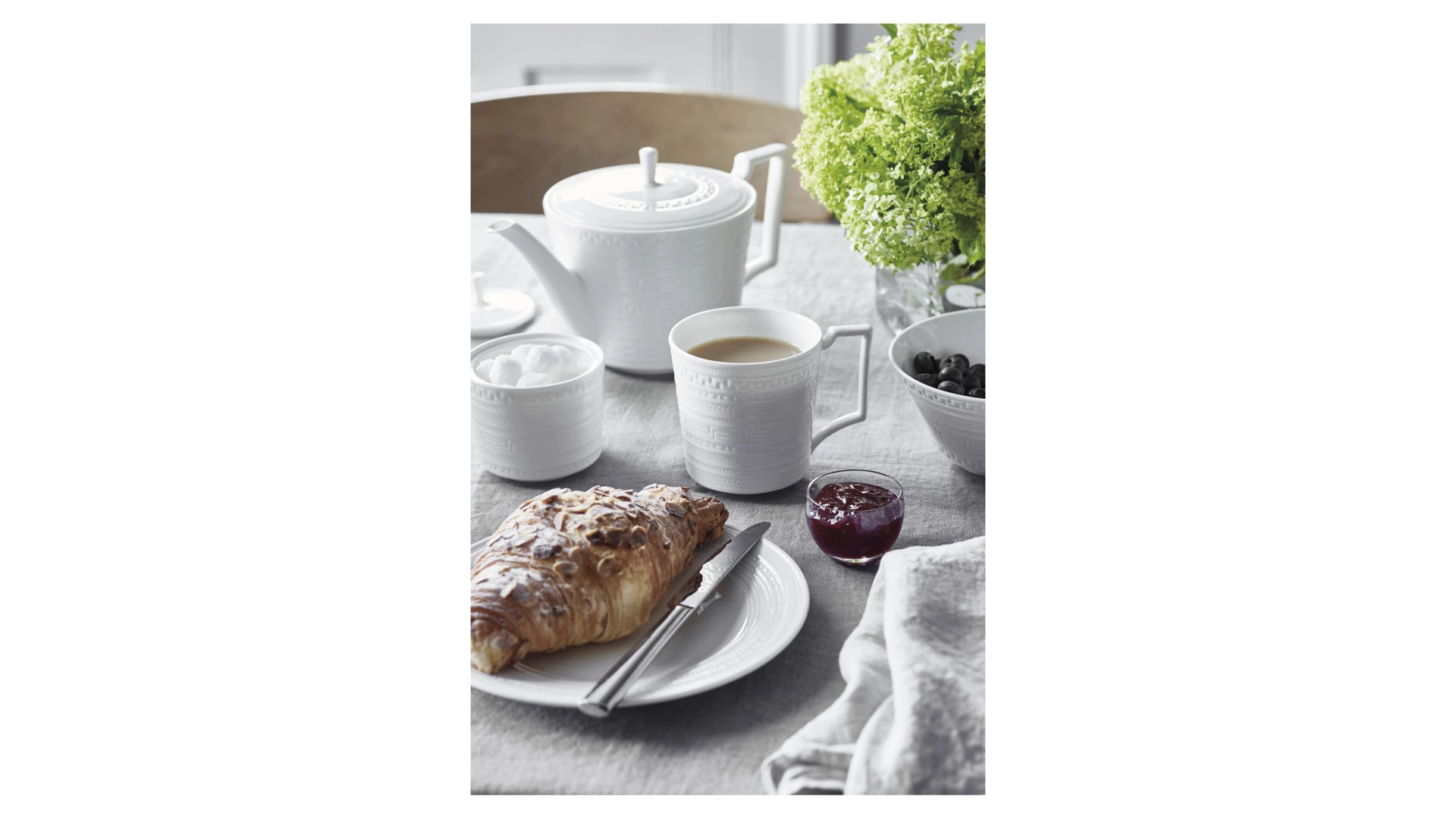 Сахарница Wedgwood Инталия 200 мл, фарфор костяной