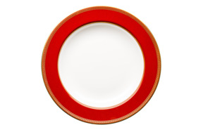 Тарелка суповая Wedgwood Ренессанс 23 см, фарфор, красная