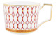 Чашка чайная с блюдцем Wedgwood Ренессанс 220 мл, фарфор, красная